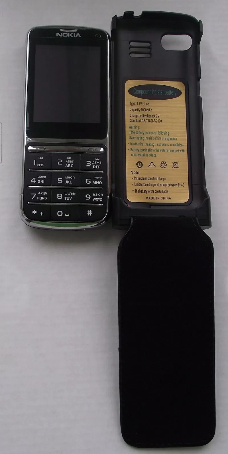 Nokia C3i 2АККБ чехол,  нокиа с3 2сим в чехле с доп. батареей 2