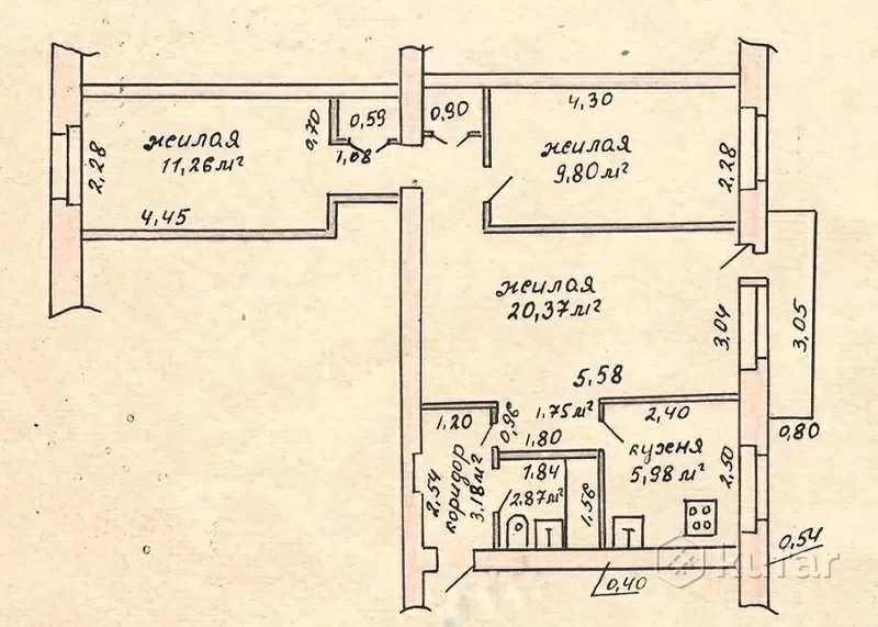 Продам 3-комн.квартиру в кирпичном доме в центре Бобруйска 11